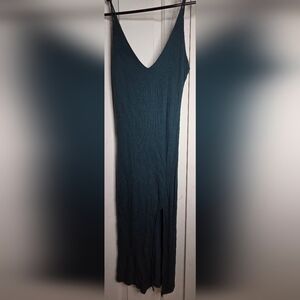 Chic Asymmetrical Teal Dress